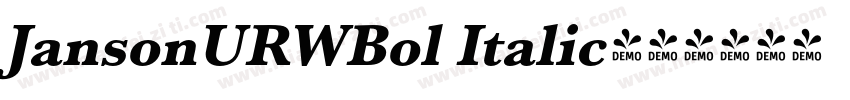 JansonURWBol Italic字体转换